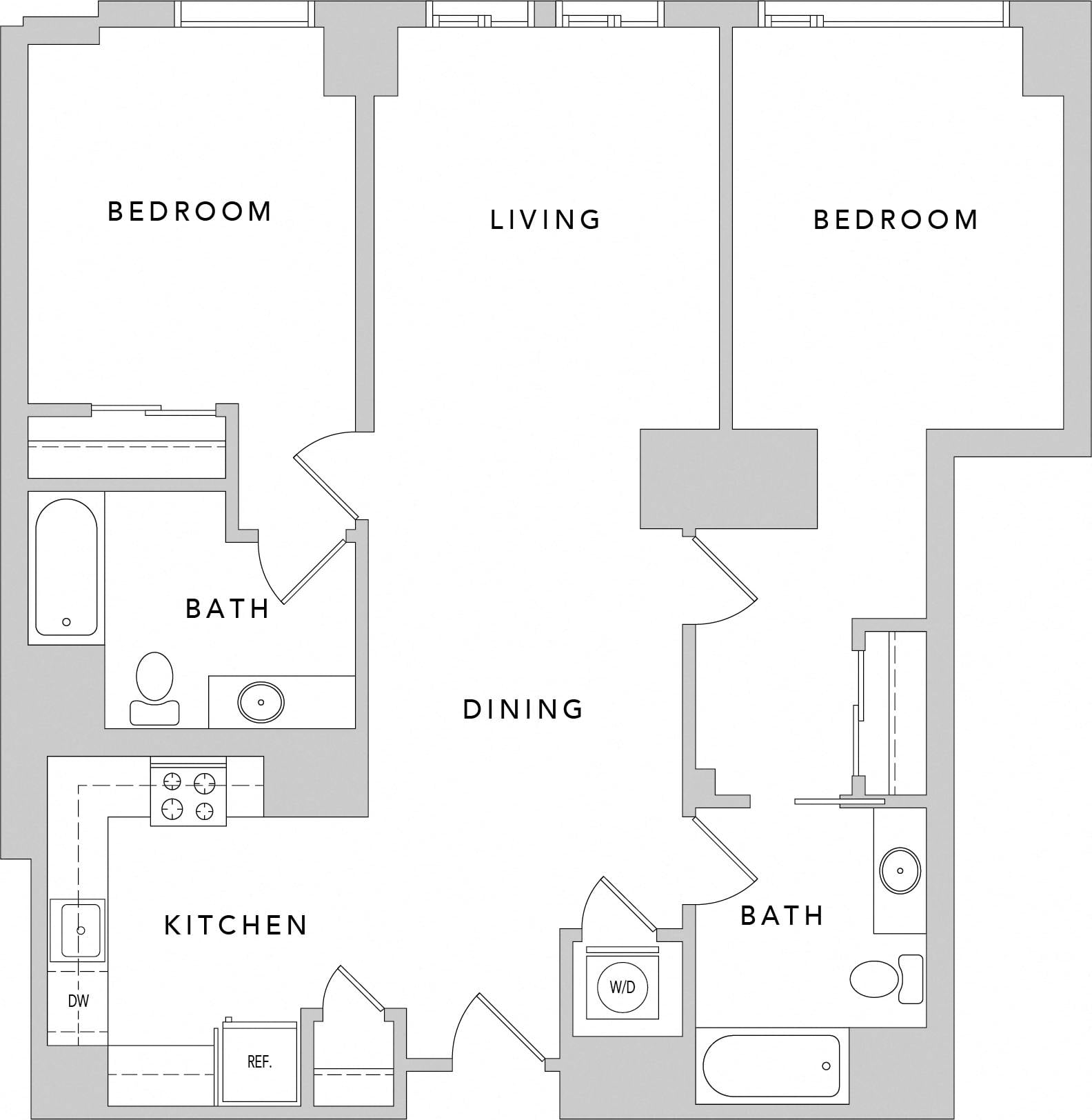Floor plan layout diagram for 2AX Renovation 2